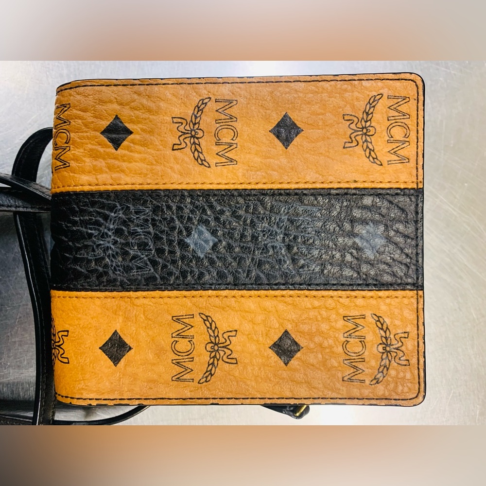 MCM Monogram zip wallet/pouch with strap.  Open to offers